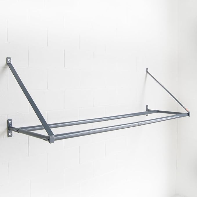 Martins Industries Wall-Mount Tire Rack – Heavy-Duty Steel Storage for 8 Tires | 500 lb Capacity | Fits Up to 34" OD | Adjustable Crossbar | SUV & Light Truck Tire Holder