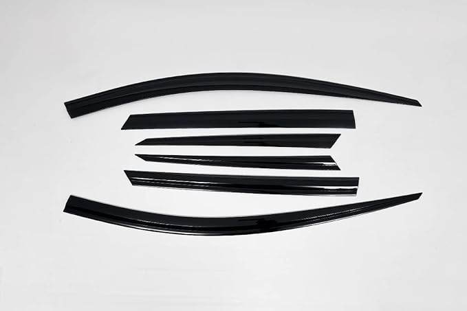 AUTOCLOVER Smoke Black Tinted Side Window Wind Deflectors 6p Compatible with 2023 All New Sportage, E260