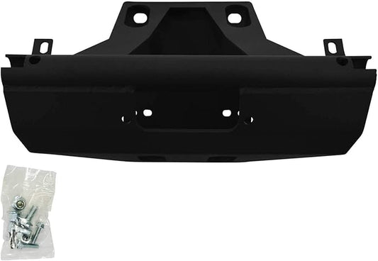 SuperATV 3500 LB Black Ops Winch with Heavy Duty Winch Mounting Plate for 2017+ Can-Am Maverick X3 | Complete kit ready for install | Replaces Stock Bulkhead and Front Deflector