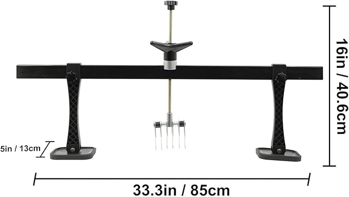 Car Dent Bar Hand Puller Pull Lever Pulling Kit Removal Hammer Repair Auto Body Tool (Black)