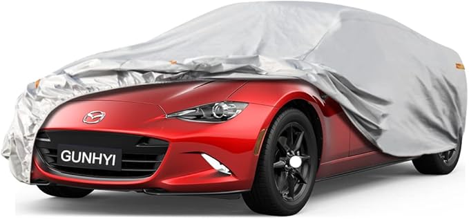 Waterproof Car Cover for Cadillac CT6 (2016-2024), 5 Layers Compatible with Cadillac CT6 All Weather, Snowproof Windproof Rain Ice Sun UV Protection