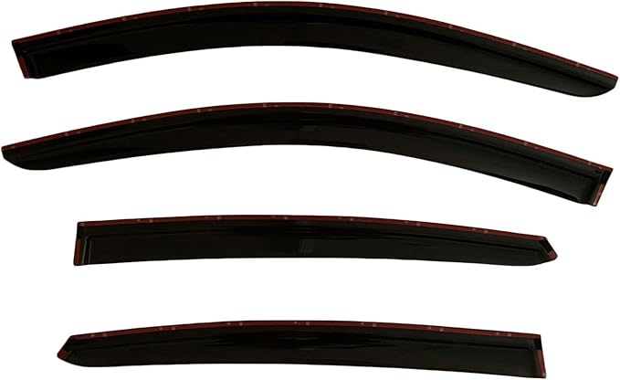 2023-2025 Tape-On Rain Guards for Honda Accord Side Window Visor Deflectors SE LX EX Sport EX-L Sport-L Touring Hybrid Durable Tinted Shade 2024