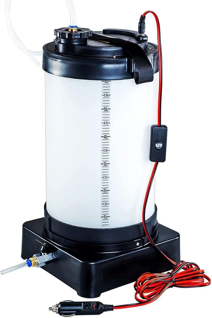 Oil Pump with Oil Change Hose, Oil Change Tool, Oil Pump, for Vacuum Suction of Oil, Stable and Not Deformed, Suitable for Cars, SUVs, Trucks, Yachts (Electric powered-6L)