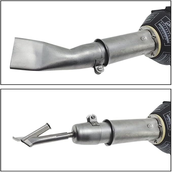 1600W Hot Air Plastic Welder Welding Gun Plastic Repair Welder Kit, 4 Flat Welding Nozzles, Various Welding Flooring Accessories Floor Tool Set