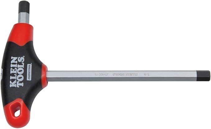 Klein Tools JTH9E09 9/64-Inch Hex Key with Journeyman T-Handle, 9-Inch