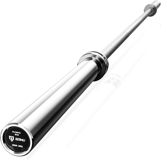 PB01 7FT Olympic Barbell, Weight Bar with Knurled Grip, 1000lb Capacity Strength Training Deadlift Bar for Squat, Weightlifting, Bench Press, Fits 2-inch Standard Weight Plates