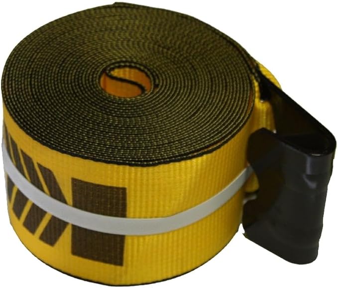 Mytee Products (20 Pack) Kinedyne (423021) 4" x 30' Winch Strap with Flat Hook - Gold
