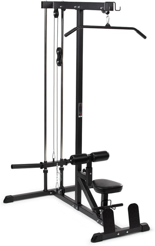 Titan Fitness Plate-Loaded LAT Tower, Rated 400 LB, Specialty Upper Body Machine, LAT Pulldown and Low Row Cable Machine for Home Gym, Shoulder and Back Workout Equipment