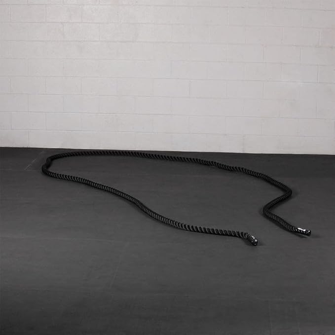 Titan Fitness Battle Rope 40ft x 2in, Poly Dacron Heavy Rope for Home Gym Conditioning Workouts, Cross-Train, Strength Training Exercises