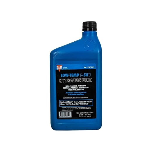RAParts 1307005 Low-Temperature Blue Hydraulic Fluid (1 Quart Bottle)