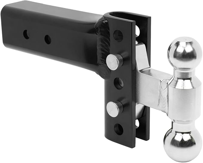 Andersen Hitches | EZ Adjust Hitch | 4" Drop/Rise, 2 x 2-5/16" Ball, 3" Shank | Adjustable Heavy Duty Trailer Hitch | 10K/14K GTWR | 3294-3