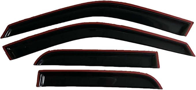 Tape On Wind Deflector Compatible with 2002-2006 Honda CR-V Smoke Sun/Rain Guards Window Visors Outside Mount Smoke 94459