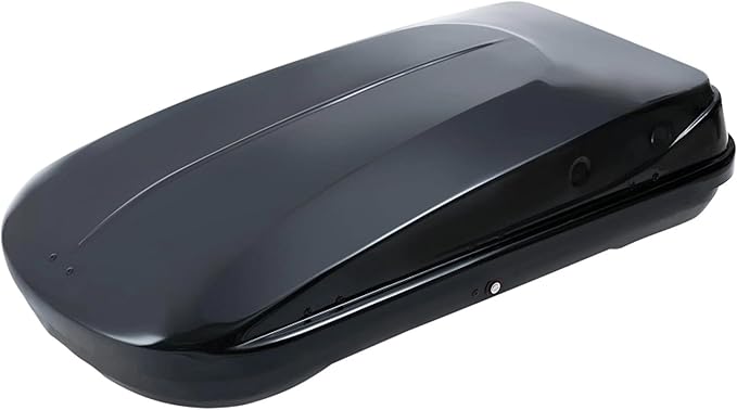 Hard Shell Roof Cargo Carrier with Security Keys, Roof Box, Cargo Box, 56 (L) x 30 (W) x 13.7(H) Inches, 13 Cubic Feet (Tool-Free Install), Black