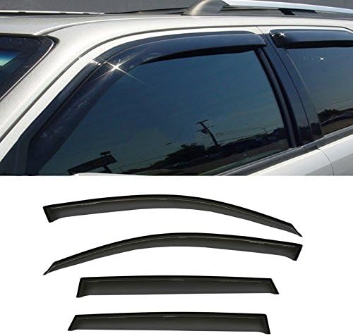 Smoke Window Visors Compatible with 2006-2012 Toyota RAV4 Wind Deflectors Sun/Rain Guards 94608