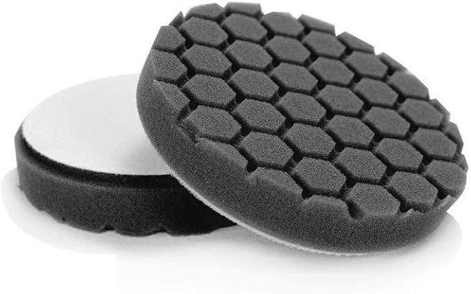 Chemical Guys BUFX_106HEX5 BUFX_106_HEX5 Hex-Logic Finishing Pad, Black (5.5 Inch Pad Made for 5 Inch Backing Plates), 1 Pad Included