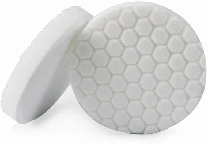 Chemical Guys BUFX_104HEX4 BUFX_104_HEX4 Hex-Logic Light-Medium Polishing Pad, White (4.5 Inch Pad Made for 4 Inch Backing Plates), 1 Pad Included