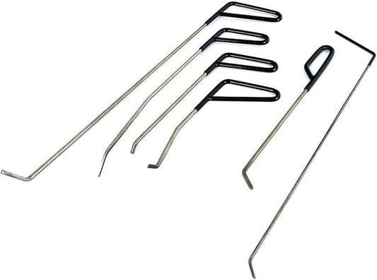 WHDZ Rods Auto Body Dent Repair Hail Damage Removal Tools Dent Hammer for Door Dings Hail Repair and Dent Removal (6 Pieces)