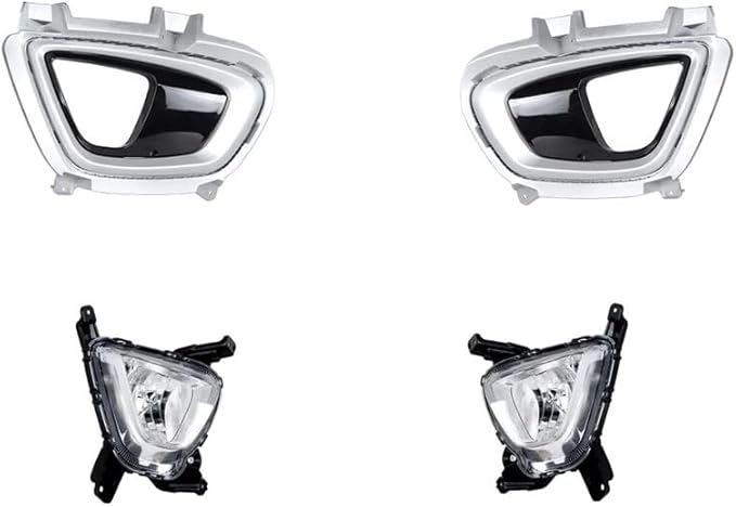 Front Bumper Cover Kit Compatible with 2016 2017 2018 K-i-a Sorento LX EX With Fog Lights