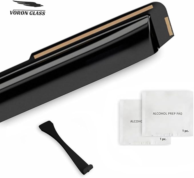 Voron Glass in-Channel Extra Durable Rain Guards for Nissan Frontier 2005-2021 Crew Cab, Window Deflectors, Vent Window Visors, 4 Pieces - 200745