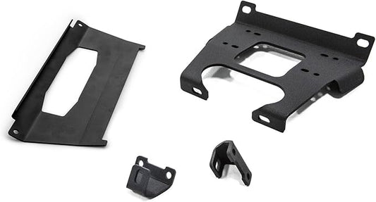 SuperATV Winch Mounting Plate for 2017-2018 Polaris RZR XP Turbo/XP 4 Turbo | RZR Winch Plate Compatible with Many OEM and Aftermarket Winches | No Drilling Required
