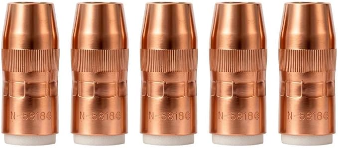 5PK Mig Welding Nozzle NS-5818C Centerfire Slim 5/8" 1/8" Recess For Bernard Mig Gun