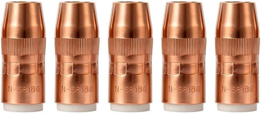 5PK Mig Welding Nozzle NS-5818C Centerfire Slim 5/8" 1/8" Recess For Bernard Mig Gun
