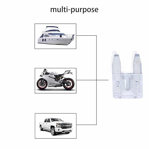 100 Pack Auto Fuses 25 AMP APM/ATM 32V Mini Blade Style Fuses 25A Short Circuit Protection Car Fuse (25 AMP)