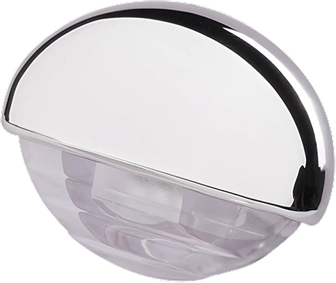 SEAFLO 04 Series LED Oblong Courtesy Light – Cool White, 12V, 0.2W, IP67, Compact Flush Mount Marine Step/Deck Accent Light for Boats/RV/Caravan, Durable PC Housing, 1.78”x1.25”x0.81”, 4-Year Warranty