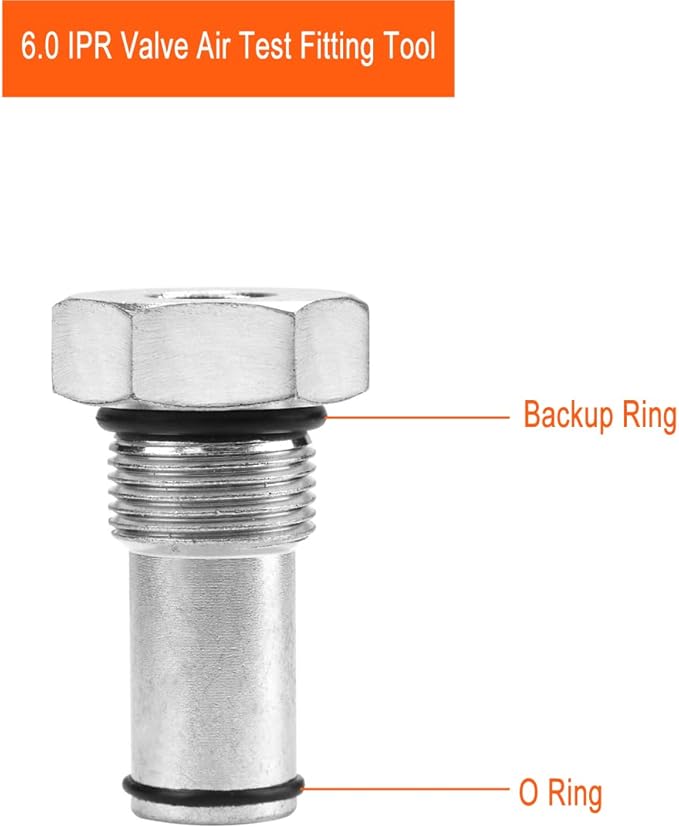 Oil Rail Adapters Leak Test Kit & IPR Valve Air Test Fitting Tool High Pressure Oil Pump Compatible with Ford 6.0L Powerstroke Diesel Engine (Fuel Rail)