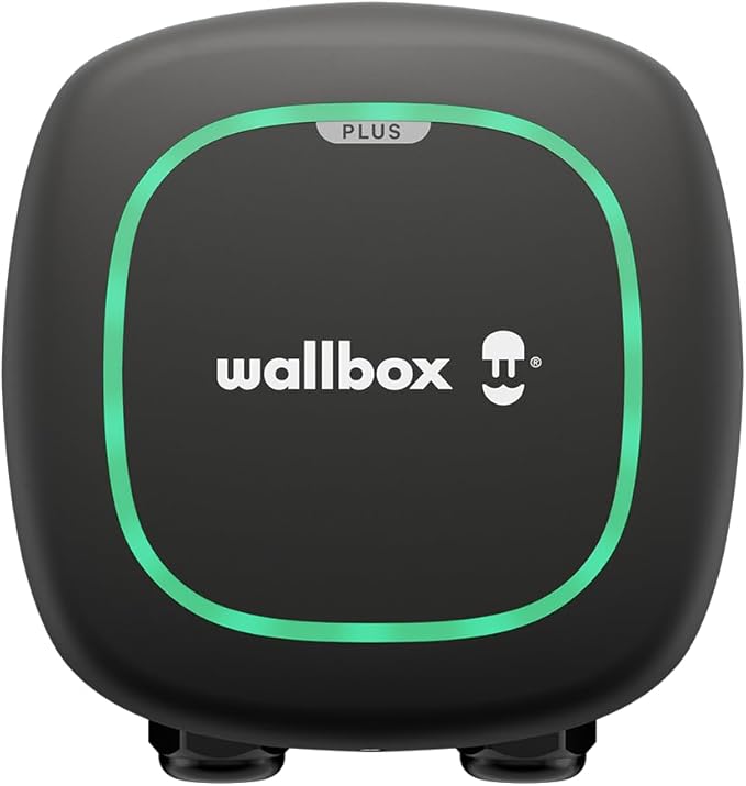 Wallbox Pulsar Plus Level 2 Electric Vehicle Smart Charger - 40 Amp, Ultra-Compact, WiFi, Bluetooth, Alexa/Google Home, UL Certified, 25ft Cable, Indoor/Outdoor EVSE, Assembled in USA