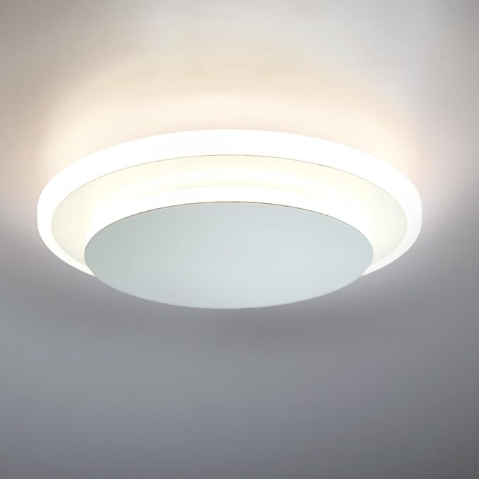 Facon 12V LED RV Ceiling Light & Dinette Light Fixture - 12W 900LM 4000K Cool White RV Interior Light for Camper, Trailer, Motorhome | Sleek Acrylic 12V RV Pendant Light Fixture with Switch