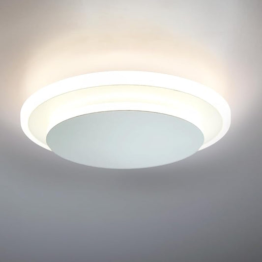 Facon 12V LED RV Ceiling Light & Dinette Light Fixture - 12W 900LM 4000K Cool White RV Interior Light for Camper, Trailer, Motorhome | Sleek Acrylic 12V RV Pendant Light Fixture with Switch