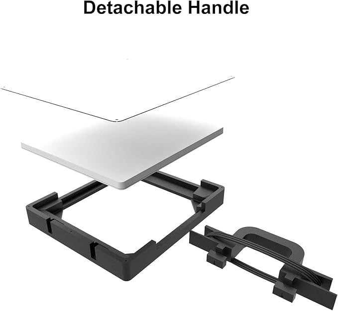 Starlink Mini Mount, Universal All-in-One Hardtop Antenna Holder with Handle & Cable Management for RV Van Boat UTV, Upgradable M8 Port for Magnetic Base, UV Resistant Bracket Kit (Mount Only)