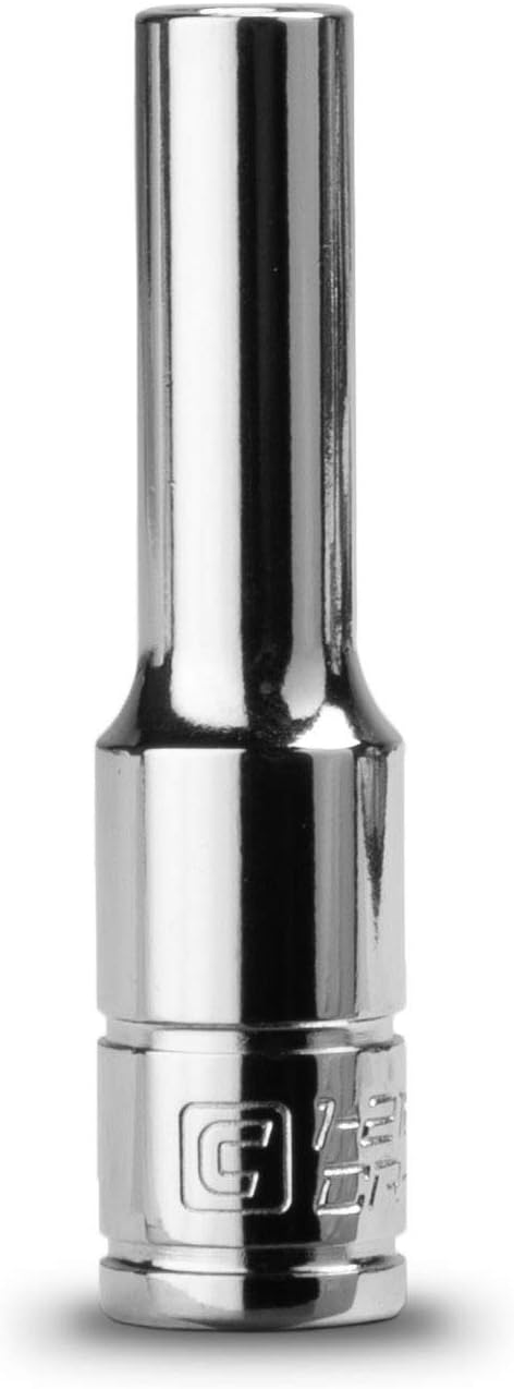 Capri Tools Deep Socket, 1/4-Inch Drive, 6-Point, Metric (5.5 mm)