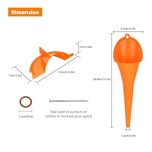 Oil Change Kit, Primary Case, Crankcase Fill, Drip-Free Oil Filter Funnel +O-Ring, Compatible with Harley