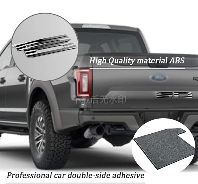 Tailgate Inserts Letters Compatible for 2021-2025 F15, 3D Raised & Strong Adhesive Decals Letters (Black American Flag)