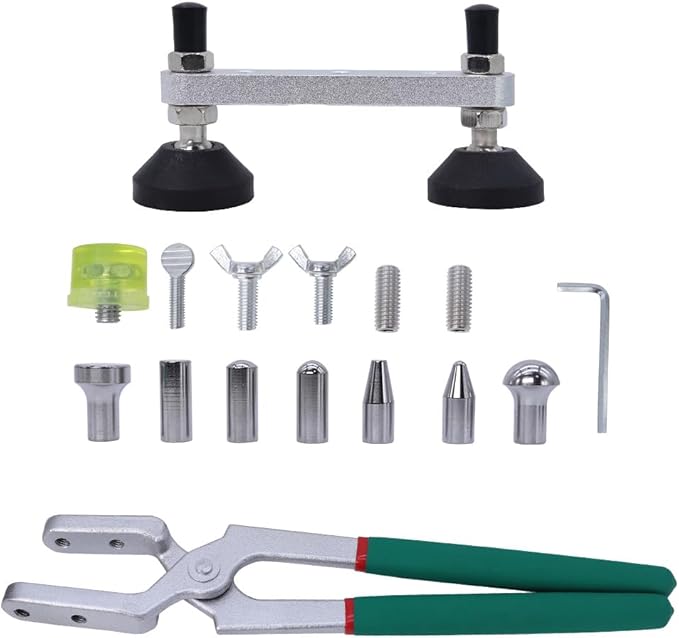 Paintless Dent Repair Kit Fender Edge Plier Heavy Duty Car Door Panel Dent Puller Fix Tool Metal Crimp Vise Auto Fender Panel Leaf Edge Pliers Repair Tools