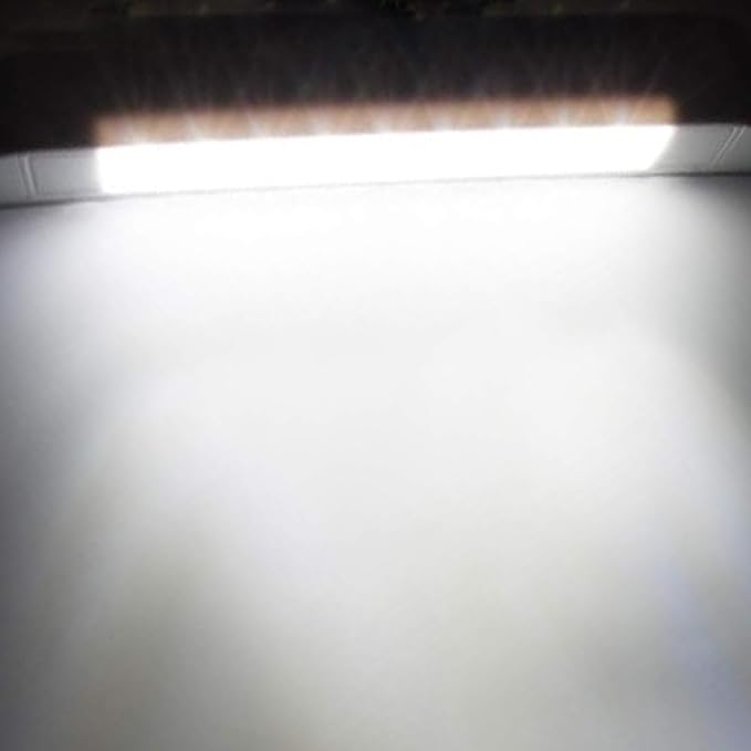 10 inch RV LED Awning Porch Light Fixture, 6000K Cool White High Lumen Output Low Current Draw 12V/24V DC, Down Angle Beam,Plastic Housing White Finish, for Camper Truck Trailer, 2 Pack