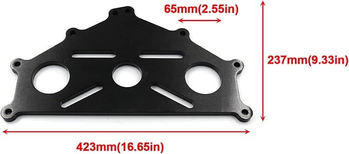 Billet Aluminum Engine Safe Stand Adapter Plate Compatible with Chevy Small/Big Block and LS LT Engines