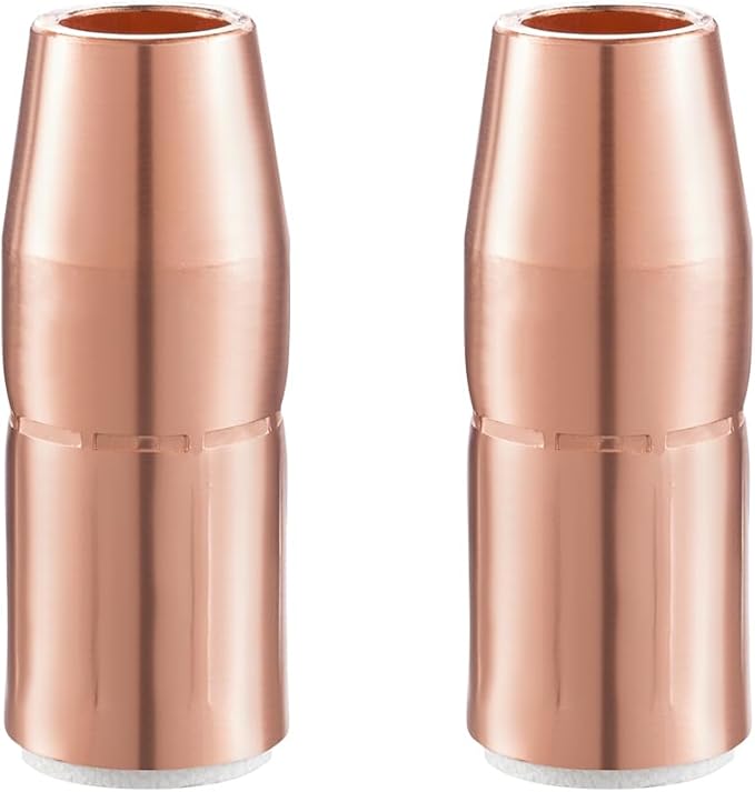 MIG Welding Nozzle N-A5800C for Miller AccuLock S Large 5/8" Orifice Flush Tip Use With D-MA250 Diffuser (2-PK)