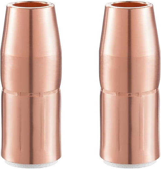 MIG Welding Nozzle N-A5800C for Miller AccuLock S Large 5/8" Orifice Flush Tip Use With D-MA250 Diffuser (2-PK)