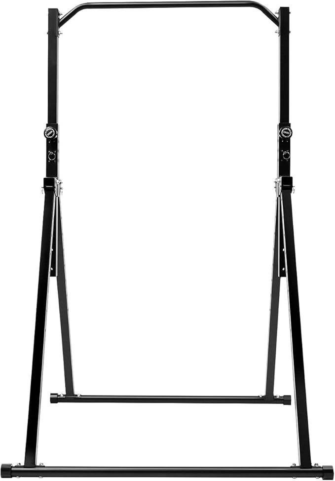 Portable Pull Up Bar, Power Tower Pull Up Dip Station, Height Adjustable Multi-Function Tower Workout Dip Stand for Home Gym, Max. Load-bearing 440.92lbs