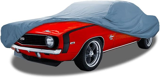 iCarCover Custom Car Cover for Chevy Camaro Z28, SS, Base Model, Coupe, Convertible, Waterproof All Weather Rain Snow UV Sun Protector Full Exterior Indoor Outdoor Car Cover (Year Fits 1967-1973)