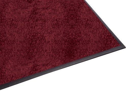 Guardian Platinum Series Indoor Wiper Floor Mat, Rubber with Nylon Carpet, 4'x6', Burgundy