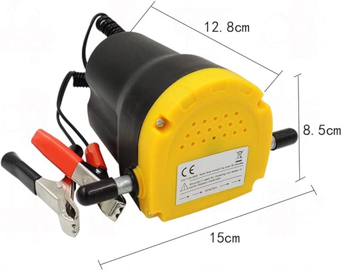 12V 60W Oil Extractor Pump, Upgraded Oil Change Pump, Diesel Fluid Transfer Pump Extractor Scavenge Suction for Car, Small Truck, Tractor