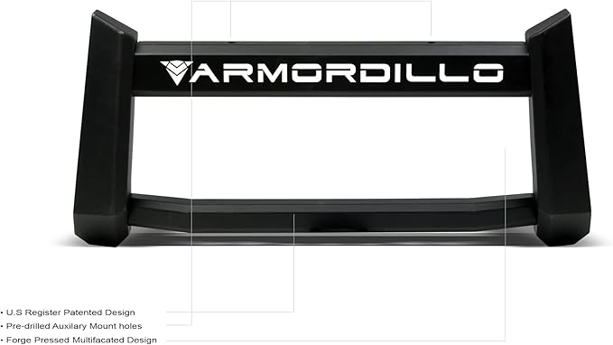 Armordillo 8704264 BR1 Series Bull Bar - Matte Black Fits 2019-2021 Chevy Silverado 1500