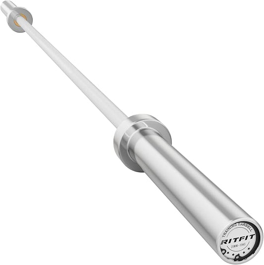 RITFIT 7FT Olympic Barbell for Strength and Weightlifting Training - 2 Inch Olympic Bar for Squat, Deadlift, Bench Press, Curl, Overhead Press - 500lbs/1000lbs/1500lbs Capacity