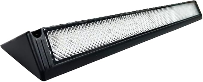 LED RV Lights Exterior, 22.4 Inch Camper Outdoor Replacement Lighting Fixture, 12V/24V DC 6000K Down Angle Flood Beam, for RVs Trailer Motorhome Campervan, Black Finish, 1 Pack