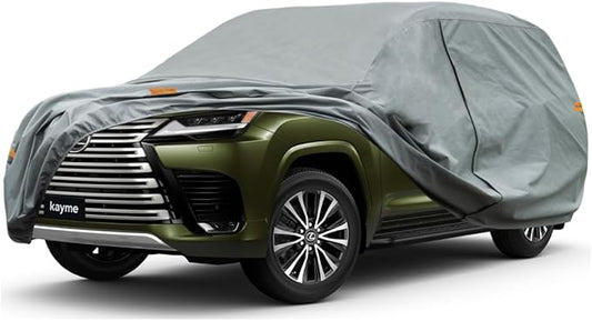 Kayme Heavy Duty SUV Car Cover Custom Fit Lexus LX 570 600 Waterproof All Weather for Automobiles, Full Exterior Covers Sun Rain UV Protection.（Deliver About 3-10 Days）