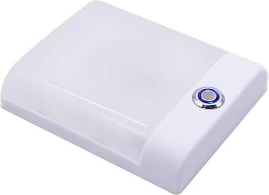 Facon LED 12V RV Interior Lights with Touch Dimmable Switch, Single Dome Light 6W 500LM, 3Colors: 3000K/3500K/4000K, 12Volts LED Ceiling Light for RV, Camper, Caravan, Trailer, 5th Wheel, Boat